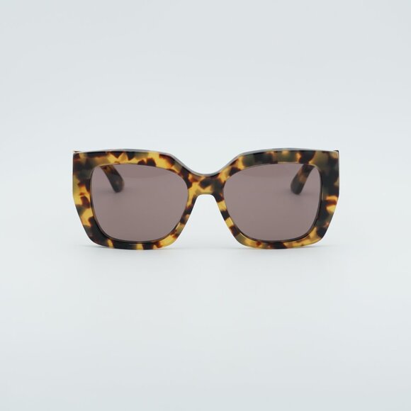 Dior MISSDIOR S2I 26D0 Sunglasses Havana Square Frame, Brown Lenses main image 10